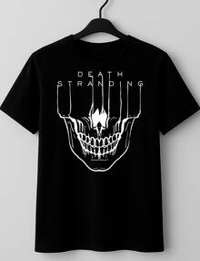 Death Stranding T-Shirt Game Video Game Geek Nerd Exclusive Print Versatile And Modern Design Comfort And Durability And Style 100% Cotton Unisex Plux Size Casual Shirt Men Women Streat Casual Streatwear Immediate Shipping - 黑色 - 查看 3