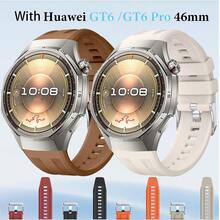 1pc Original Silicone Bands Compatible With Huawei GT6 Pro 46mm Wrist Band Women/Men,No Gaps Adjustable Sweatproof Bracelet Correas Compatible With Watch 5/GT5 Pro 46mm Replacement Straps Accessories - With Hua Wei GT6 Pro 46mm/GT5 Pro 46mm - View 1