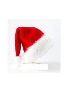 1顶圣诞帽，圣诞老人帽，成人款红色男女通用双层加厚天鹅绒圣诞帽，保暖舒适，适合新年节日派对。迷你装饰圣诞帽，可放置刀叉等餐具。最佳生日礼物，家居装饰，圣诞装饰，房间装饰，冬季圣诞装饰，家居圣诞礼物，圣诞装饰