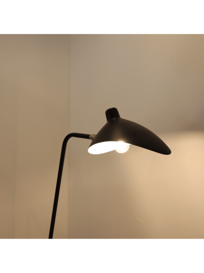 Alpinaluz Zwart Vloer Lamp Moderne Minimalist Nordic In Aluminum, Adjustable Shade, E27. view 6