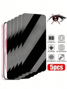 5 Packs Tempered Glas Cren Protectors Compatible With Iphone 11/12/13/14/15/16 Pro Max- Glossy Prvacy Screns, HD Clarty, Ant-Scratcth, Ant-Fingerpnnt 9H Hardness FullCoverage Gift For Birthday, Family, Friends Tempered Glass, Anti-Spy, Phone Screen Protector, Phone Accessories - Black - View 35