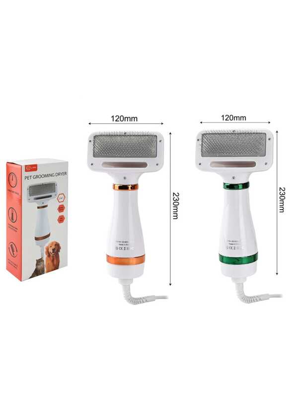 Escova Pet Secadora Elétrica para Secar e Remover Pelos de Gato e Cachorro 110V