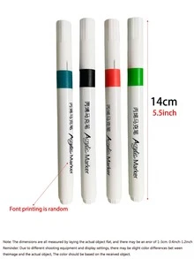 Estuche de almacenamiento para bolígrafos de marcador acrílico, lavable, no transparente, de secado rápido, para estudiantes, artistas, manualidades, pintura a mano, vuelta al colegio - Multicolor - Ver 17