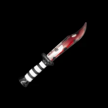 1 Set (Blood Knife + Blood Plasma) Combo, Includes Plastic Samurai Sword With Blood Decor, Fake Blood For Halloween Decoration, Indoor/Outdoor Toy, Home Decor, Haunted House, Cosplay Prop, Prank Scare Prop (Some Accessories Style And Color May Vary)