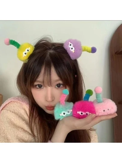 Cute Coal Ball Pipe Cleaner Hair Clips - Antenna Coal Ball Dopamine Girl Hairpins, Fuzzy Ball Funny Hair Accessories. 3D Hair Clips With Lovely Youthful & Feminine Vibe. Upgraded Material For Better Durability. Suitable For Various Scenarios. The Perfect Gift For Friends, Family & Lovers, Ideal As Holiday Gifts, Christmas Presents, Thanksgiving Gifts & Birthday Gifts.