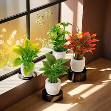 Miniature Plant Models For Dollhouse, Mini Finished Floral, Potted Plants, Outdoor Landscape Flower Beds, Plant Models, Dollhouse Green Plant Decorations, Dollhouse Decorations - Multicolor - View 2