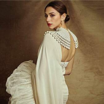 1 pieza Chal/Capa con cuentas y perlas falsas hecho a mano, elegante para novias, ocasiones formales, apto para todas las estaciones