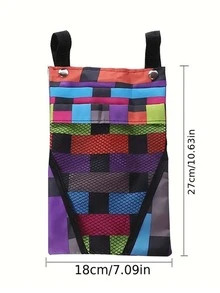 Tasche mit glattem Griff, atmungsaktives Mesh-Design und strapazierfähiger Schnalle, geeignet für Pendler Multifunktions-Elektrofahrrad-Tasche, geeignet für Outdoor-Fahrten, zum Aufbewahren von Handy, Schlüsseln, Wasserflaschen und Powerbanks, strapazierfähige Fronttasche, geeignet für Roller, leichte Motorräder, Fahrradtaschen mit großer Kapazität und Fahrrad-Zubehör - Verschiedenfarbig - Übersicht 6