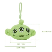 Miniso Fluffy Season Three-Eyed Alien Coin Purse - Plush Texture, Adorable Three-Eyed Alien Design, A Handy Helper For Daily Storage(1 PC) - Multicolor - View 11