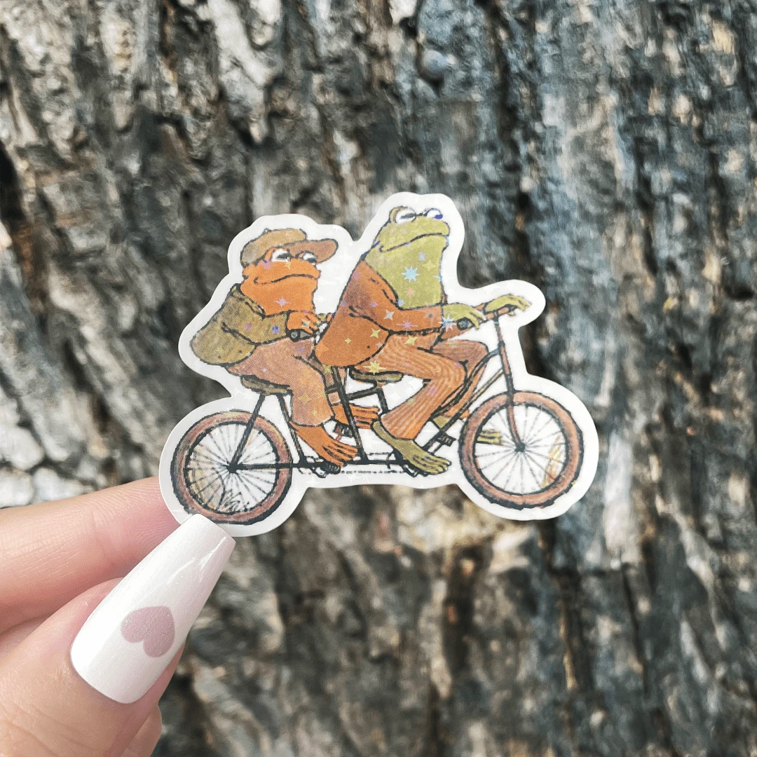 Frog & Toad Stickers, Notebook Stickers, Water Bottle Stickers, Suitable For Various Surfaces Such As Laptops, Water Bottles, Bicycles, Cars, Etc. - Multicolor - View 1
