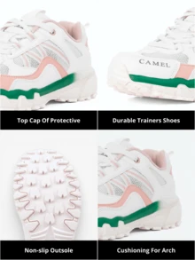 CAMEL CROWN Zapatos deportivos/senderismo para mujer, nuevos zapatos deportivos profesionales para exteriores, zapatos casuales de montañismo antideslizantes y resistentes al desgaste