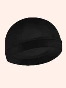 قبعة موجة ذات شريط مطاطي، أغطية رأس ناعمة وقابلة للتنفس من الساتان لأغطية النوم والاستحمام، قبعات شعر للنوم، قبعات بينيه متعددة الاستخدامات للرجال والنساء والرياضيين وعشاق الهيب هوب - الأسود - مشاهدة 5