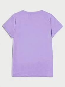 Women T-Shirts - 紫色 - 查看 2
