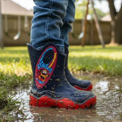  Botas de Lluvia para Niño Bubble Gummers® Moon II Resistentes y Antideslizantes Olor a Chicle