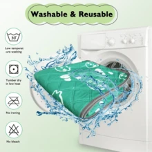 2 包豚鼠床上用品 - 可洗豚鼠笼子衬垫，可重复使用防滑垫，适用于小动物兔子、仓鼠、老鼠（粉色，47 X 23 英寸）