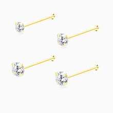 20G Nose Ring And Earring Set For Women Stainless Steel 1.5mm 2mm 2.5mm 3mm Body Piercing Nose Ring And Stud Set