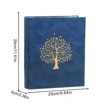 7 Inch 400 Photo Album Selected Leather And PVC Materials Large Capacity Family Children Baby Growth Wedding Memory Insert Album