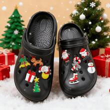 Acessórios de Natal que brilham no escuro, sandálias de praia esportivas antiderrapantes de EVA respiráveis para áreas externas