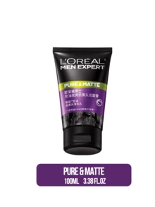 L’Oreal Paris Men Expert Pure & Matte Face Wash 50/100ml, Charcoal & Clay Dual-Action Formula, Deep Cleanses, Controls Oil, Fights Blackheads WithActivated Charcoal & Salicylic Acid, Suitable For Oily Skin, Daily Skincare, Sports & Outdoor Use, Won't Clog Pores, Leaves Skin Matte & Refreshed, Great For Men Seeking Effective Oil Control & Pore Refining, Available In Full Size & Travel Mini, Perfect Gift For Him - Men's Oil Control Charcoal Anti-blackhead Cleanser - View 11