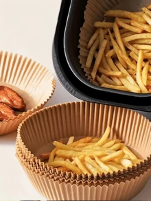 50/100/200 قطعة من أوراق الخبز القابلة للتخلص منها لقلاية الهواء، أوراق خبز قلاية الهواء غير لاصقة، أوراق بطانة قلاية الهواء الدائرية، ورق زبدة غير لاصق للخبز والميكروويف، اكسسوارات المطبخ، لوازم الحفلات، أساسيات الخبز، ورق غير لاصق، دائري، مقاوم للشحوم، مواد، ورق الطهي، تحضير الطعام