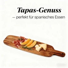 1pc Extra Thick & Long Wooden Cutting Board - With Creative Handle, Cheese Board Function, Suitable For Cooked Food, Meat, Cheese, Bread, Fish, Vegetables, Easy To Clean, Essential Kitchen Tool, Holiday Dining Selection | Fashionable Presentation | Natural Wood Grain Texture, Ideal Holiday Gift, Also Can Be Used As Food Tray, Christmas Premium, Chopping Board