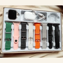 Reloj inteligente 8+1 Ultra19 ,carga inalámbrica, llamada,Bluetooth, monitoreo, medición de la frecuencia cardíaca, presión arterial, deportes, moda y reloj inteligente de salud.