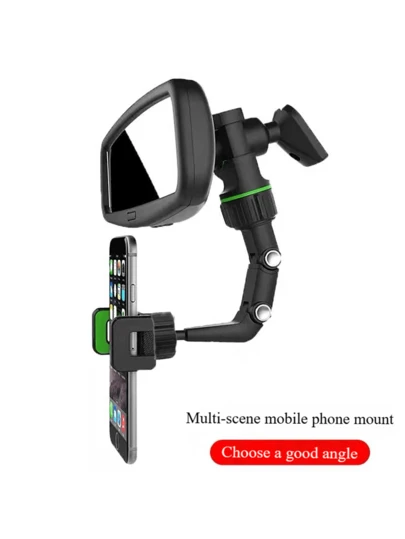 1 pieza Soporte de teléfono para espejo retrovisor del coche de instalación conveniente y no bloqueante, para filmación en el asiento trasero, soporte de teléfono para escritorio de cocina compatible con iPhone y Android, regalo para cumpleaños, familia y amigos, accesorios para el coche