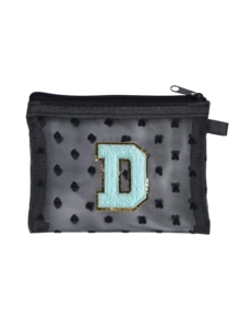 Mini Portable Mesh Medicine Bag, First Aid Kit With Blue Towel Embroidered Letters A-Z, Medical First Aid Kit, Outdoor Household Medicine Pill Storage Bag, Travel Storage Bag, Makeup Bag, Cosmetic Bag, Vacation Storage Bag, Skincare Bag, Lip Oil Storage Bag, Mother's Day Gift, Birthday Gift, Bathroom Storage, Student Dormitory Wash Bag, Gifts For Wives, Family, And Friends, Make Up Organizer - Multicolor - View 15