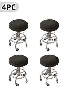 Velvet Round Stool Cover 12-15.8 Inch/30-40cm Round Seat Covers For Bar Stools, Luxurious Fabric Stretchable Wrinkle Resistant Washable Dustproof - Solid Color - View 11