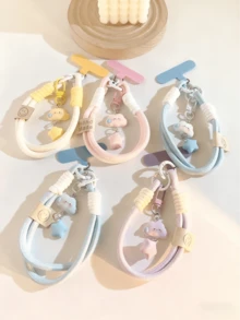 Dopamine-Inspired Starry Sky Phone Lanyard - Multifunctional Phone/Camera Wrist Strap, Keychain And Bag Charm - Multicolor - View 3