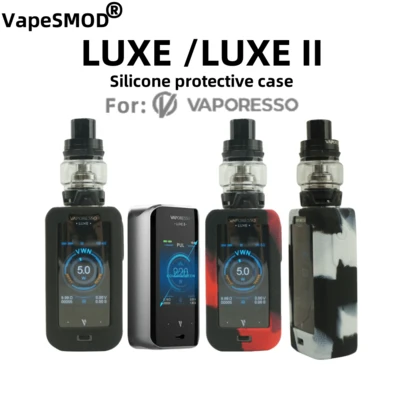 VapeSMOD 畅销硅胶保护壳适用于 Vaporesso LUXE Mod，兼容 LUXE 2 屏幕保护，防滑、防摔、柔软纹理保护壳，适合节日/庆典/场合/季节