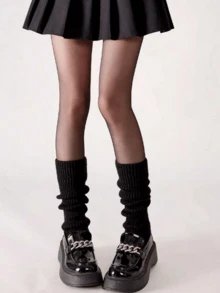 1/2 Pairs Versatile New Slouch Leg Warmers, Can Be Paired With Slippers, Snow Boots, Sneakers And More, Cozy - Multicolor - View 4