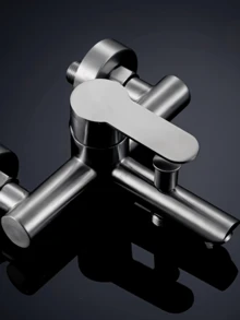 Bathtub Faucet Stainless Steel Shower Faucets Into The Wall Bathroom Dual Water Mixed Valve Hidden Hot And Cold Tap