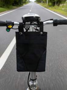 Tasche mit glattem Griff, atmungsaktives Mesh-Design und strapazierfähiger Schnalle, geeignet für Pendler Multifunktions-Elektrofahrrad-Tasche, geeignet für Outdoor-Fahrten, zum Aufbewahren von Handy, Schlüsseln, Wasserflaschen und Powerbanks, strapazierfähige Fronttasche, geeignet für Roller, leichte Motorräder, Fahrradtaschen mit großer Kapazität und Fahrrad-Zubehör - Verschiedenfarbig - Übersicht 9