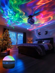 Northern Lights Projector With Remote Control, Suitable For Game Room/Bedroom/Ceiling/Party/Home Theater/Room Decor/Christmas Lights