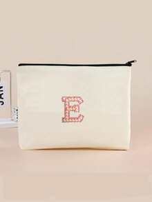 1 件 A-Z 字母 DIY 空白手提包、旅行洗漱包、绘画帆布包、帆布化妆包、绘画包、儿童包、工作、学校、旅行铅笔盒、实用 - 米色 - 查看 34