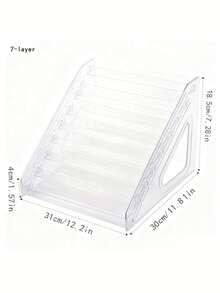 1pc Acrylic Display Stand, Multi-Tiered Stackable Organizer For ToyCars, Jewelry, And Collectibles -Sleek Modern Design WithMultiple Layers For Efficient Storage - Perfect Christmas &Holiday Gift