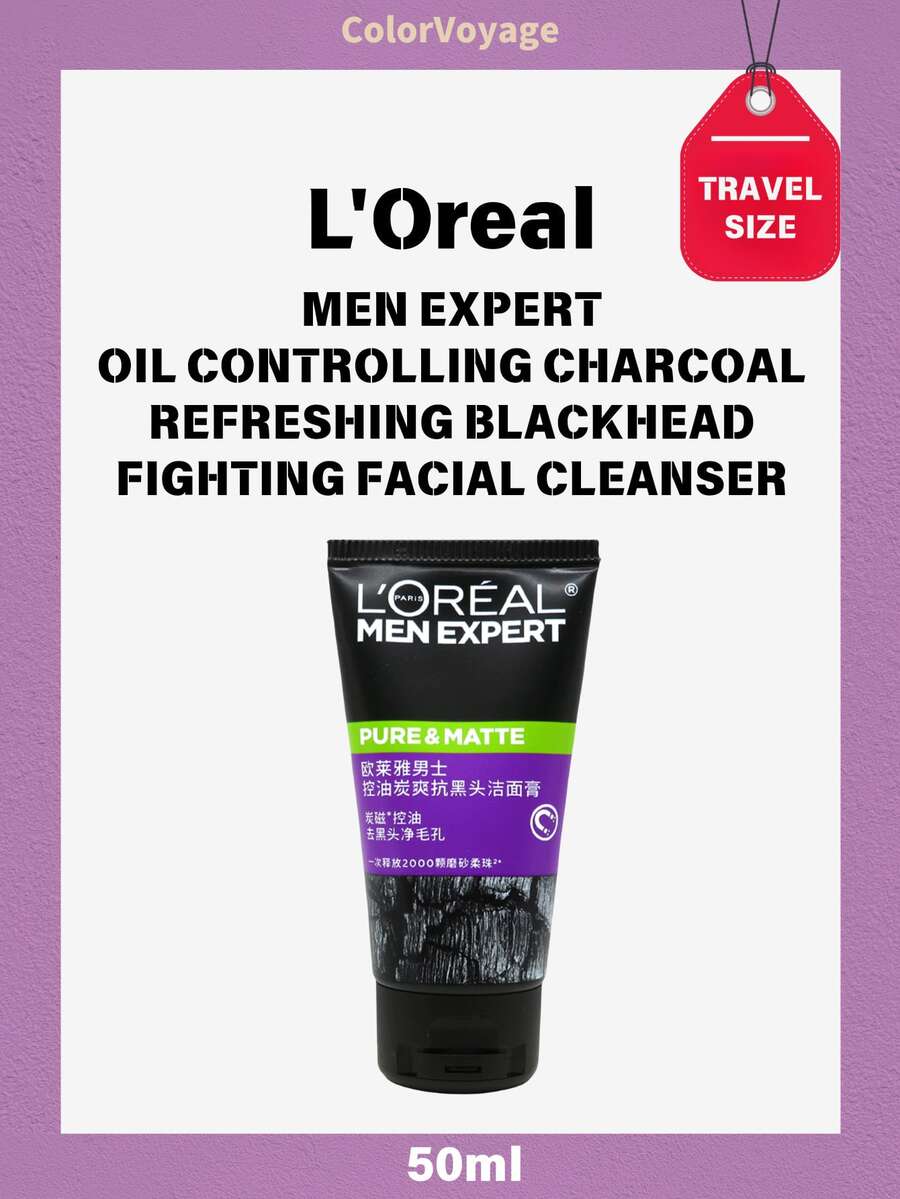 LOREAL L'Oreal Men Expert Charcoal Purifying Foaming Cleanser 50ml