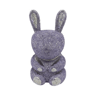 Women Sparkly Crystal Clutch Bag Unique Rabbit Rhinestone Evening Purse Formal Diamond Handbags For Wedding Party