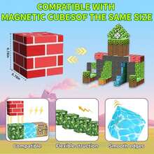 Bộ 50-200 khối xây dựng từ tính, Đồ chơi cảm giác STEM Montessori cho trẻ em, Xây dựng thế giới rừng kho báu, Đồ chơi xếp chồng từ tính sáng tạo, Cải thiện khả năng phối hợp tay mắt và khả năng sáng tạo, Quà tặng sinh nhật/ngày lễ cho bé trai và bé gái từ 3 tuổi trở lên (Màu sắc ngẫu nhiên) - Nhiều màu - Xem 6