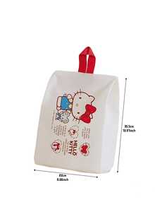 Sanrio Hello Kitty Shoe Bag – Official Licensed Waterproof Travel Organizer with Anti-Dust Design, Cute Bow Print for Gym School Travel, Durable Oxford Fabric with Zipper Closure, Gift for Anime Fans & Sanrio Collectors - 鞋袋 - 查看 10