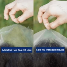 Uveous 26 Inch 13x6 Lace Front Human Hair Wigs 200 Density Pre Plucked Straight HD Lace Wigs Human Hair 5x5 13x4 Straight Lace Frontal Wigs Human Hair Wigs For Women Glueless Wig - Natural Black - Xem 5