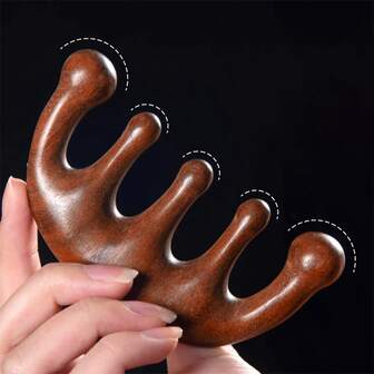 头部经络按摩梳，头皮按摩，刮痧，顺发宽齿梳，男女便携式经络梳