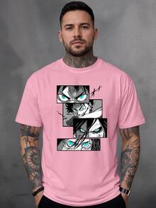 Men T-Shirts - 淺粉色 - 查看 1