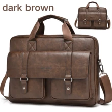 WEIXIER Unisex Briefcase Laptop Bag Large Tote Bag, Men's Handbag Shoulder Bag, Multi-Pocket, Adjustable Detachable Strap, Casual Commuter Bag, Minimalist Business Bag, Suitable For School, Commuting, Shopping, Gift For Loved Ones