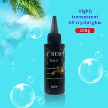 100 جرام/200 جرام راتنج شفاف عالي للأشعة فوق البنفسجية، سريع الجفاف، راتنج DIY يدوي الصنع