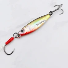 微型铁板饵 1.5/3/5克 3D 迷你 VIB 诱饵 金属铸造夹具 勺鱼 微型亮片鱼饵 人工鱼饵 - 彩色 - 查看 18