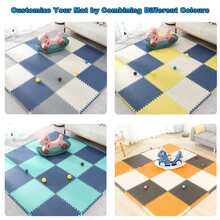 4PCS EVA Foam Mat Floor Mats Interlocking Heavy Duty Puzzle Baby Kids Playmat,Interlocking Floor Mats For Gym Equipment