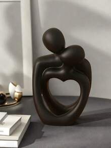 1pc Creative Couple Sculpture Candle Holder, Suitable For Modern Home Decor Such As Living Room, Desk, Bedside Table. Anniversary Gift (For Mom), Valentine's Day Gift, Christmas Warm Decor Candle Holder