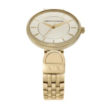 Armani Rmani 女士石英不锈钢三针腕表 不锈钢表壳/玻璃镜面 AX5385